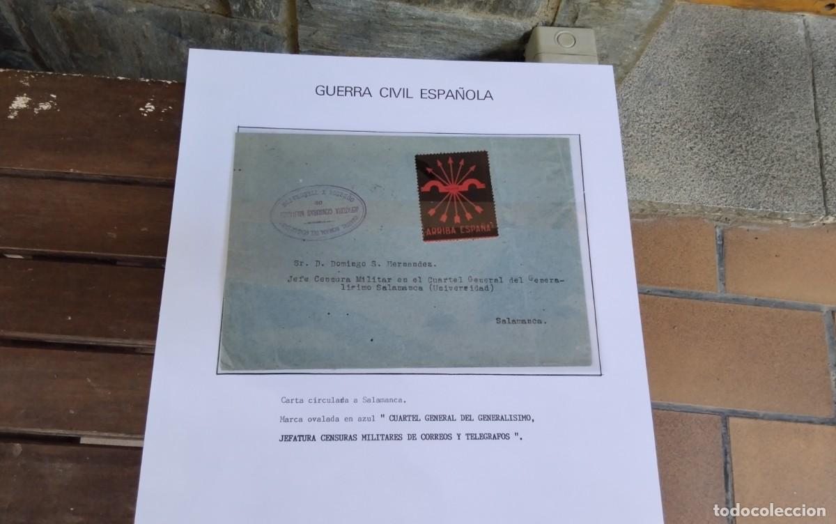 Sellos: BURGOS SALAMANCA GUERRA CIVIL PIEZA DE COLECCIONISMO ALTISIMO VALOR POR SU RAREZA , VER DESCRIPCION