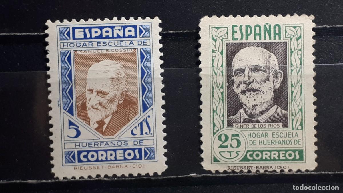Sellos: ESPA&Ntilde;A. A&Ntilde;O 1937. **. Beneficencia. Edifil 12, 14