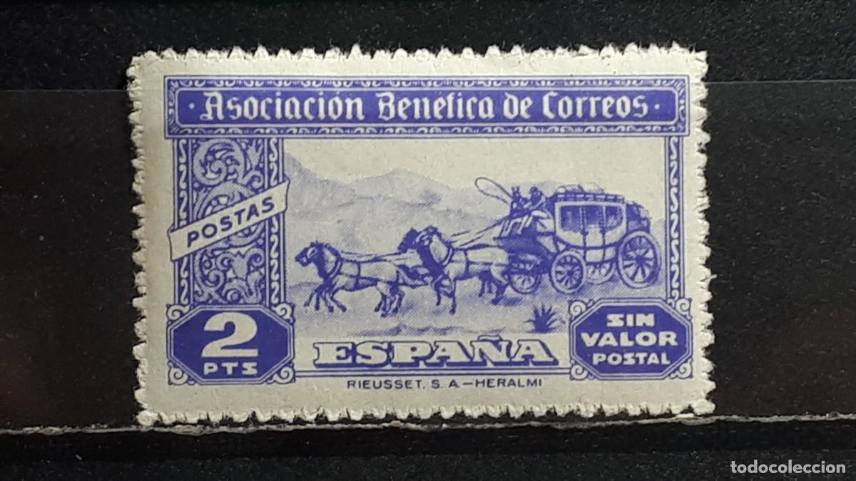 Sellos: ESPA&Ntilde;A. A&Ntilde;O 1940. **. Beneficencia