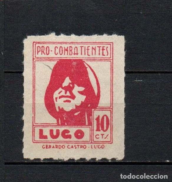 Sellos: Sello local guerra civil. Pro combatientes Lugo 10 cts. &ordm; LOT042