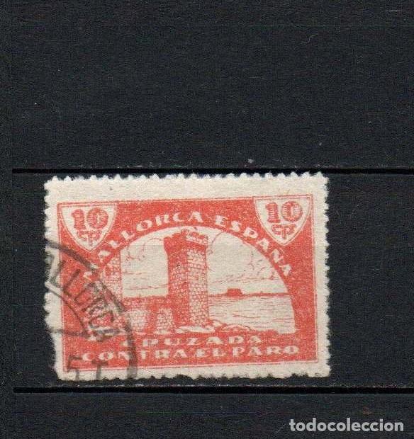 Sellos: Sello local guerra civil. Mallorca. Cruzada contra el paro 10 cts &ordm; LOT042