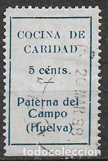 Sellos: Guerra Civil, Sellos locales, PATERNA DEL CAMPO, Huelva, FESOFI n&ordm; 1 (o)