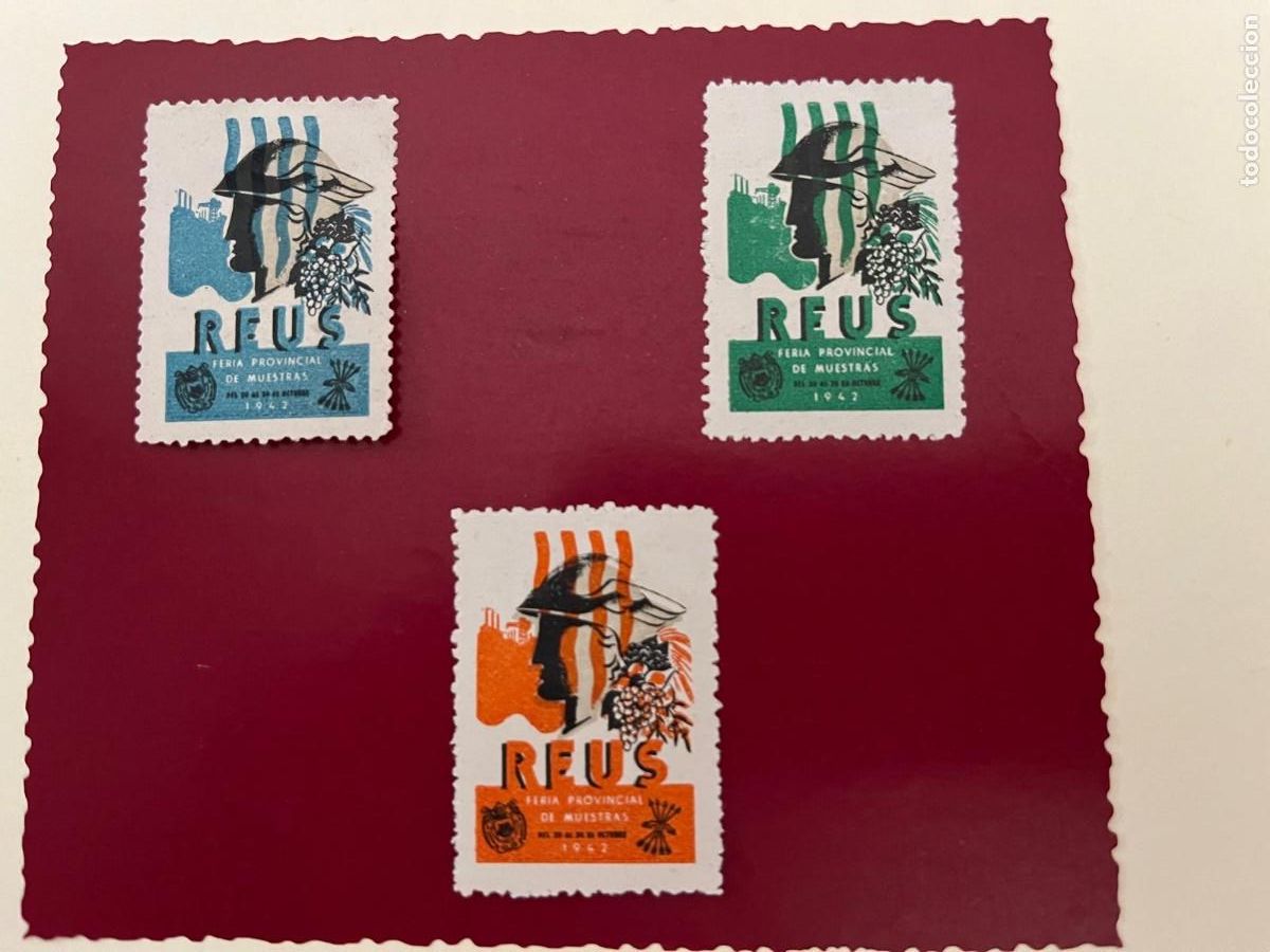 Sellos: 3 vi&ntilde;etas 1 feria de muestras Reus Tarragona
