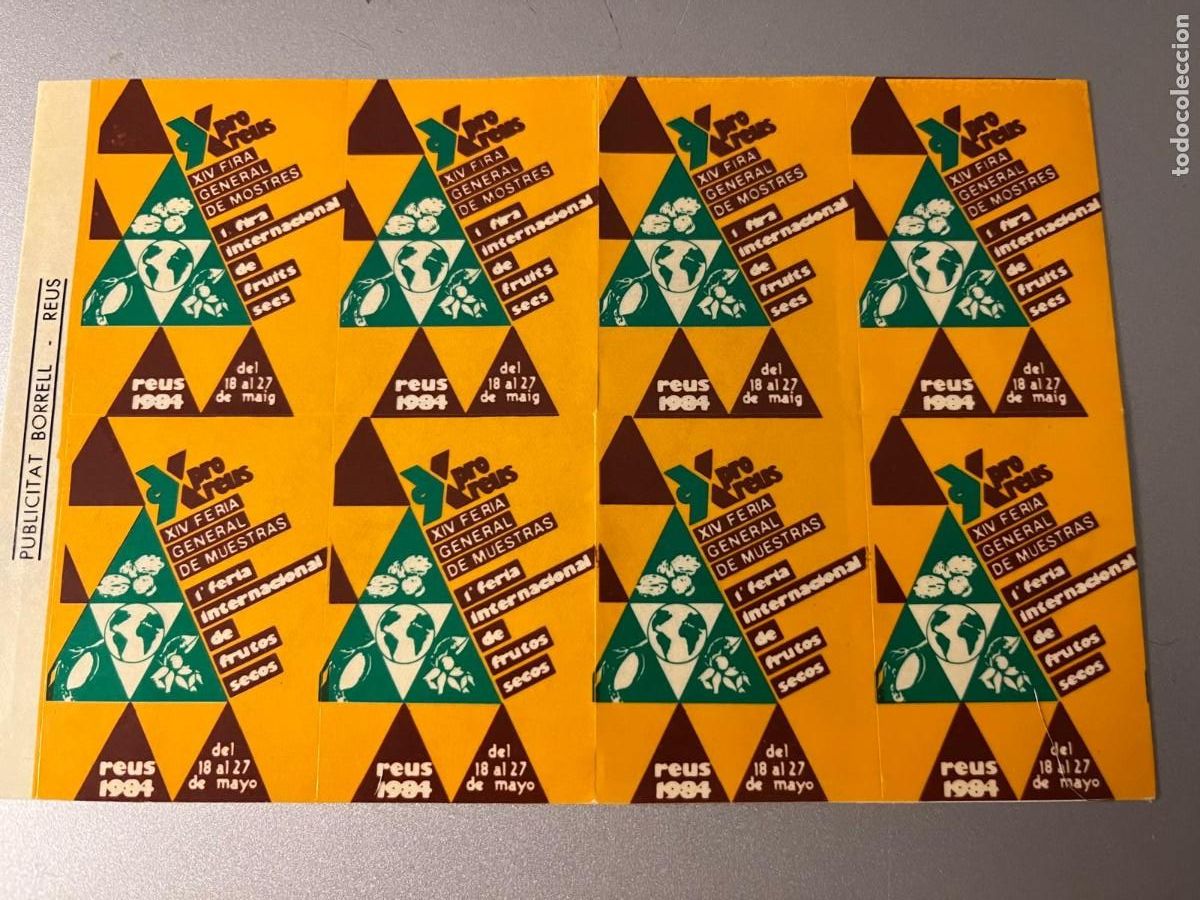 Sellos: 8 vi&ntilde;etas XIV Feria general de muestras Reus 1984