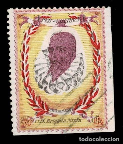 Selos: GG-2060 Guerra Civil PRO CULTURA CERVANTES Comisariado LXIX BRIGADA MIXTA Valor 25 cts Peque&ntilde;o claro