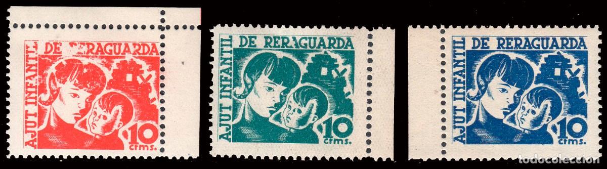 Sellos: Espa&ntilde;a - Guerra Civil - Vi&ntilde;etas Pol&iacute;ticas - Allepuz ** 2860/2 - &rdquo;Ajut Infantil de Reguarda&rdquo;
