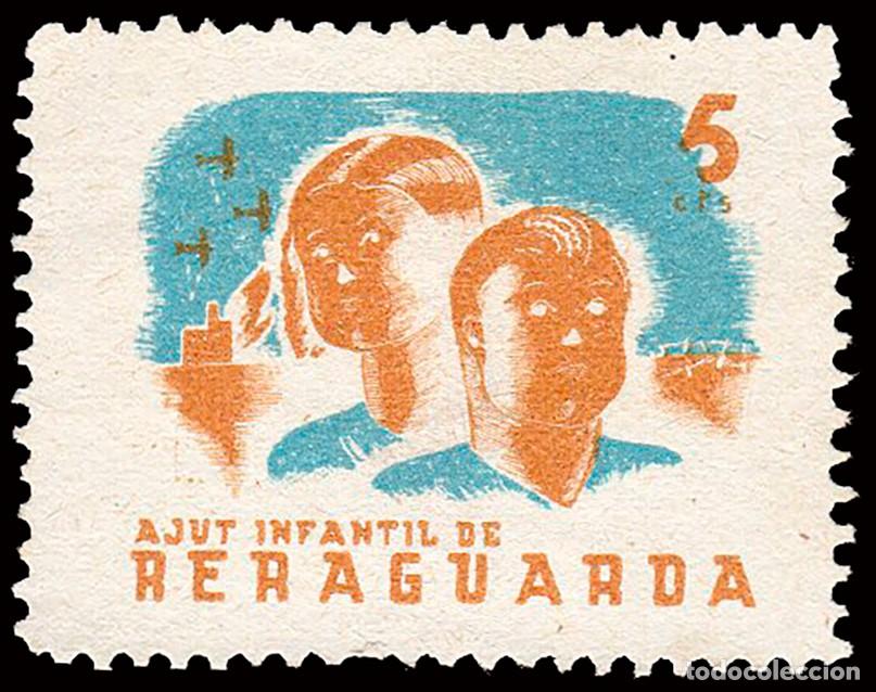 Sellos: Espa&ntilde;a - Guerra Civil - Vi&ntilde;etas Pol&iacute;ticas - Allepuz (*) 2863 - &rdquo;5 cts. Ajut Infantil&rdquo;