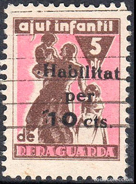 Francobolli: Espa&ntilde;a - Guerra Civil - Vi&ntilde;etas Pol&iacute;ticas - Allepuz o 2885 - Habilitados