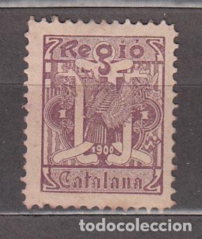 Sellos: Vi&ntilde;etas - Regio Catalana de 1900 en color lila