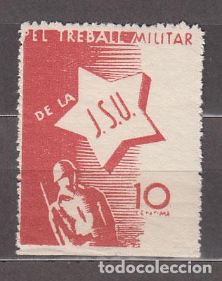 Sellos: Vi&ntilde;etas - J.S.U. El trabajo militar