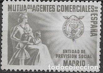 Sellos: VI&Ntilde;ETAS. Mutua de Agentes Comerciales de Espa&ntilde;a, Madrid, gris (*)