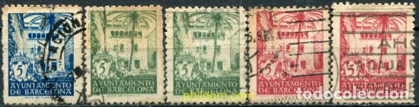 Sellos: 792459 USED ESPA&Ntilde;A. Barcelona 1945 CASA DEL ARCEDIANO