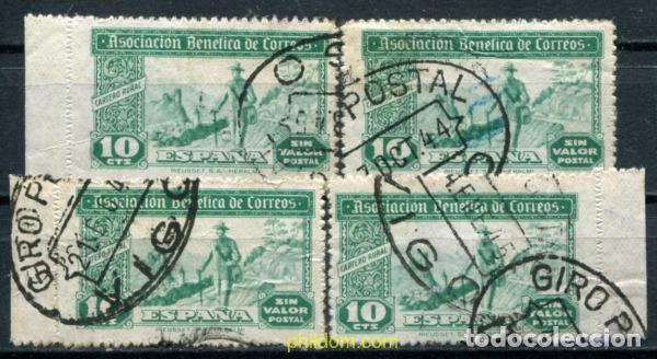 Sellos: 792479 USED ESPA&Ntilde;A Vi&ntilde;etas 1944 ASOCIACION BENEFICA DE CORREOS