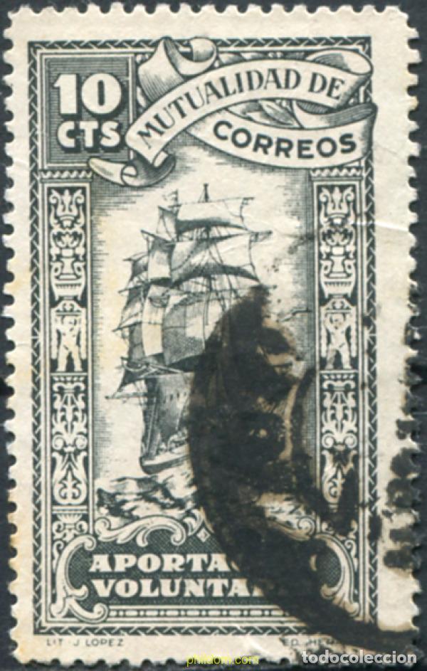 Sellos: 792483 USED ESPA&Ntilde;A Vi&ntilde;etas 1946 MUTUALIDAD DE CORREOS