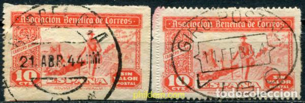 Sellos: 792481 USED ESPA&Ntilde;A Vi&ntilde;etas 1944 ASOCIACION BENEFICA DE CORREOS