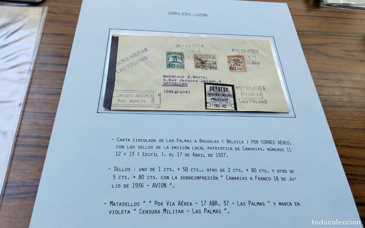 Sellos: LAS PALMAS GUERRA CIVIL PIEZA UNICA DE COLECCIONISMO ALTISIMO VALOR POR SU RAREZA , VER DESCRIPCION