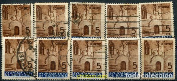 Sellos: 792577 USED ESPA&Ntilde;A. Barcelona 1936 AYUNTAMIENTO DE BARCELONA