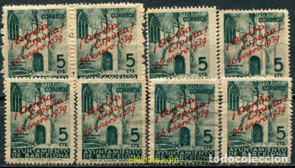 Sellos: 792580 USED ESPA&Ntilde;A. Barcelona 1939 CONNMEMORACION DE LA LIBERACION DE BARCELONA