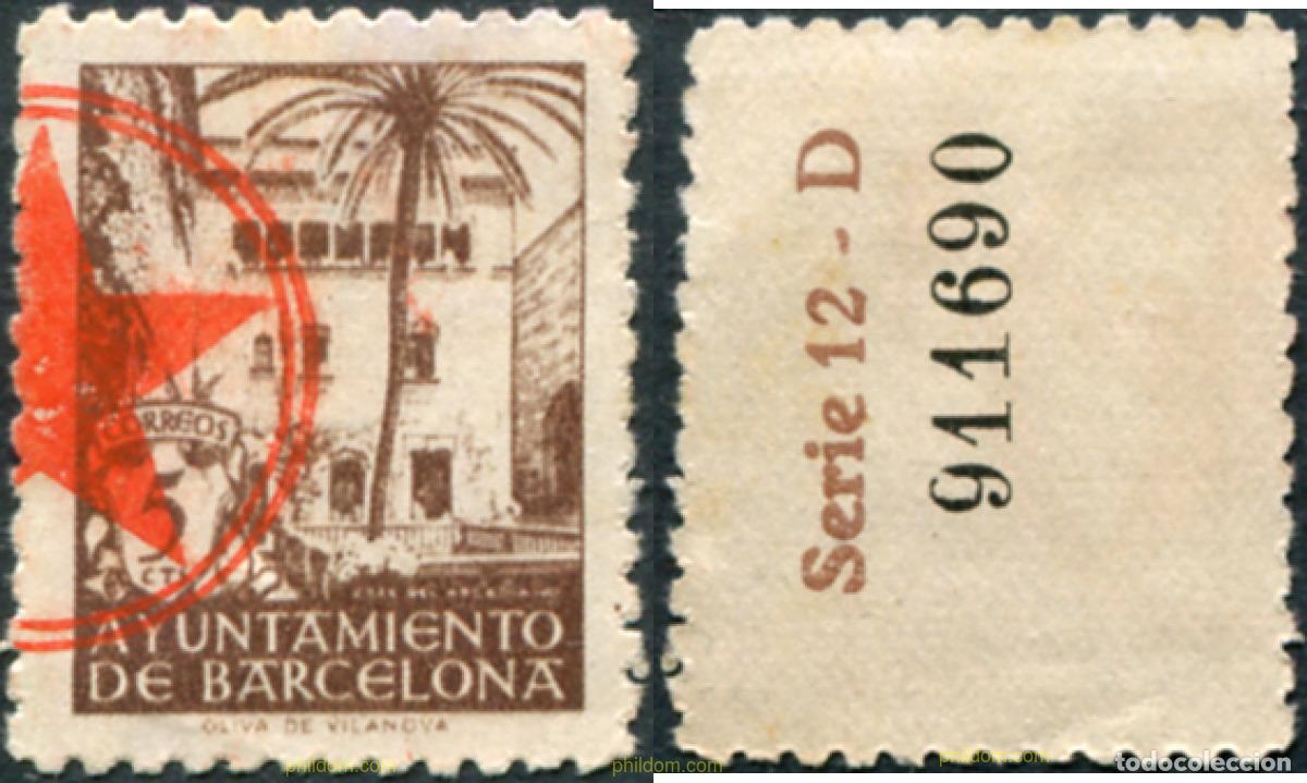 Sellos: 792601 USED ESPA&Ntilde;A. Barcelona 1945 CASA DEL ARCEDIANO