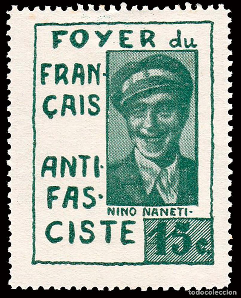 Sellos: Espa&ntilde;a - Guerra Civil - Vi&ntilde;etas Pol&iacute;ticas - Allepuz * 3260 - Procedente de HB &rdquo;15 cts. Nino Naneti&rdquo;
