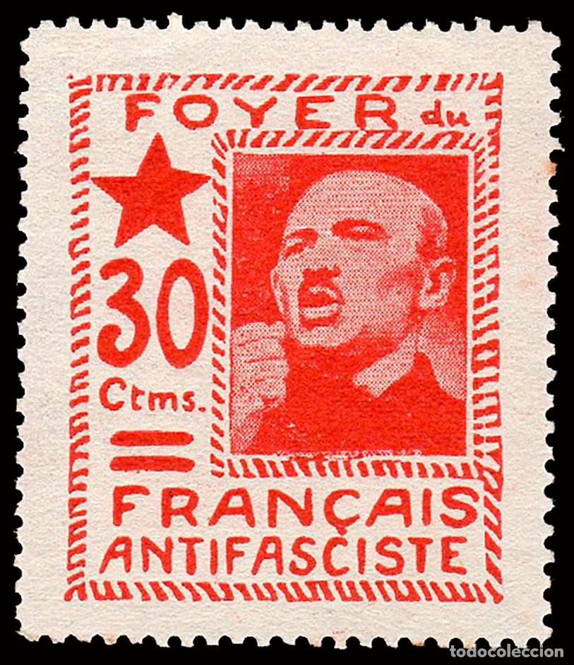 Sellos: Espa&ntilde;a - Guerra Civil - Vi&ntilde;etas Pol&iacute;ticas - Allepuz * 3267 - Procedente de HB &rdquo;30 cts. Hans Beimler&rdquo;