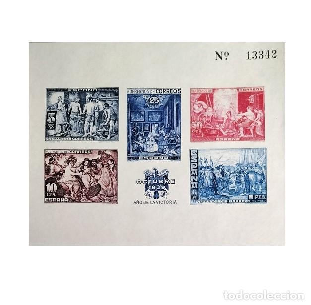 Sellos: Edifil NE34 SIN DENTAR MNH Espa&ntilde;a 1939 sin fijasellos Dia del Huerfano Postal