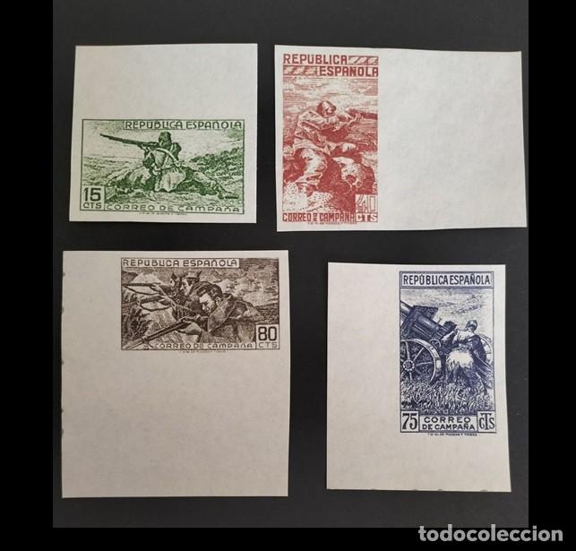 Sellos: Edifil NE55 A-B-C-D MNH Espa&ntilde;a 1939 sin fijasellos NE Correo de Campa&ntilde;a