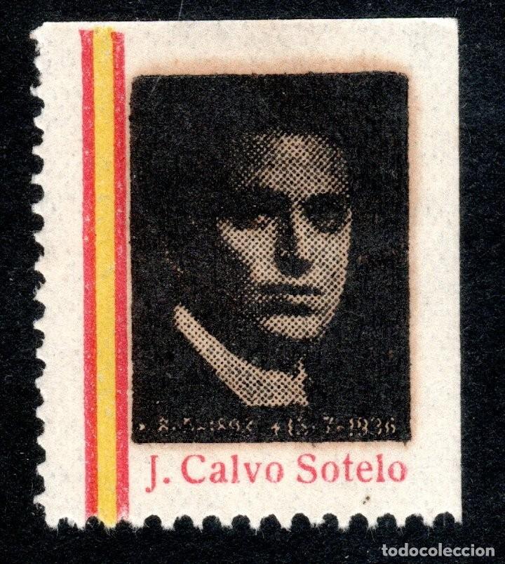 Sellos: JOS&Eacute; CALVO SOTELO. NEGRO.