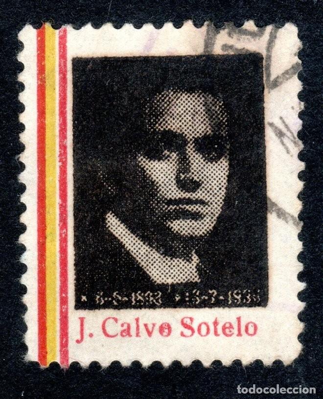 Sellos: JOS&Eacute; CALVO SOTELO. NEGRO.