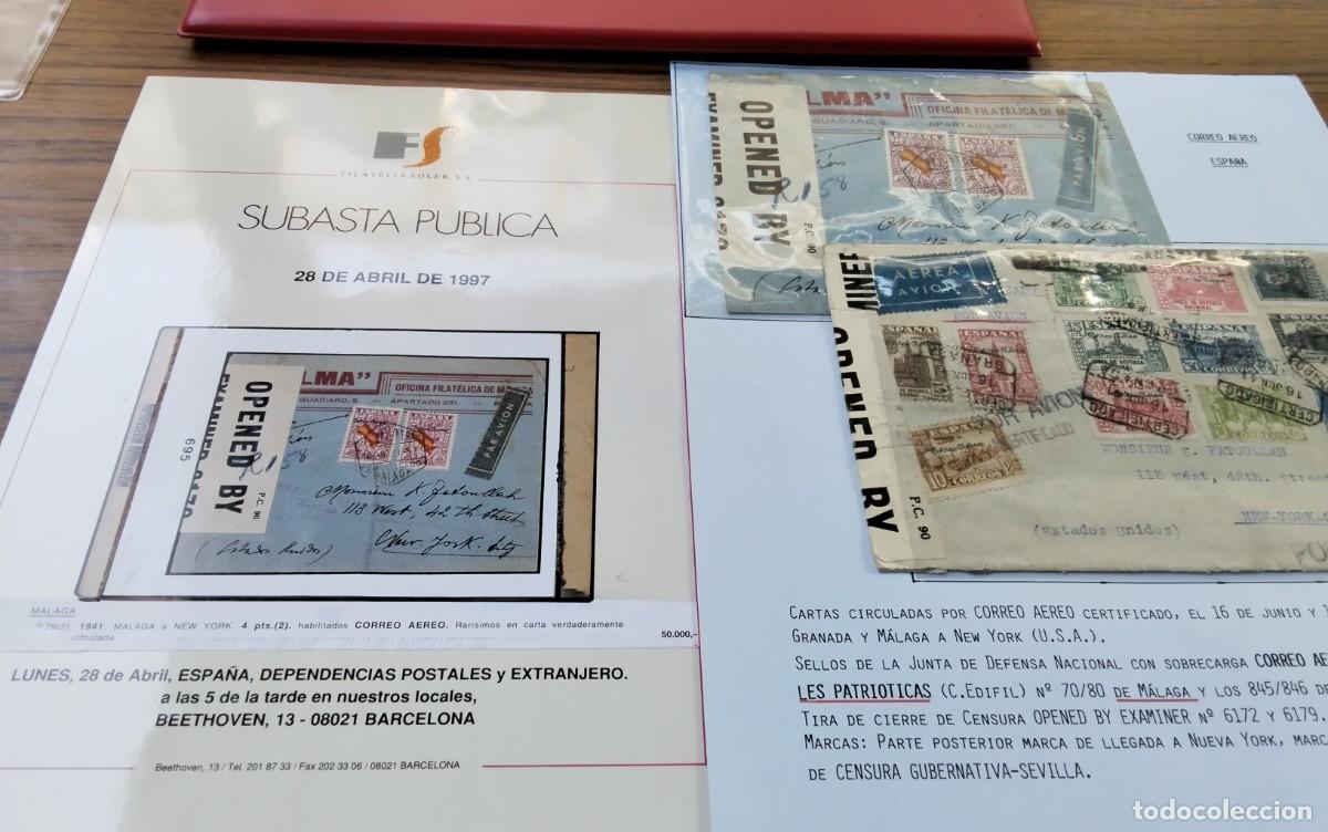 Sellos: GRANADA MALAGA GUERRA CIVIL 2 PIEZAS DE COLECCIONISMO ALTISIMO VALOR POR SU RAREZA VER DESCRIPCION