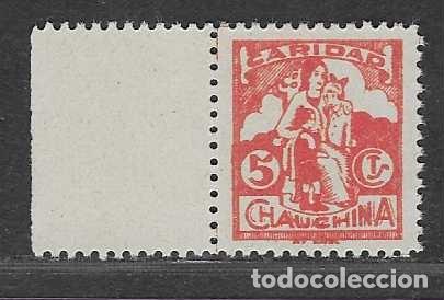 Sellos: CHAUCHINA,- 5 CTS-BORDE DE HOJA-CARIDAD--VER FOTOS
