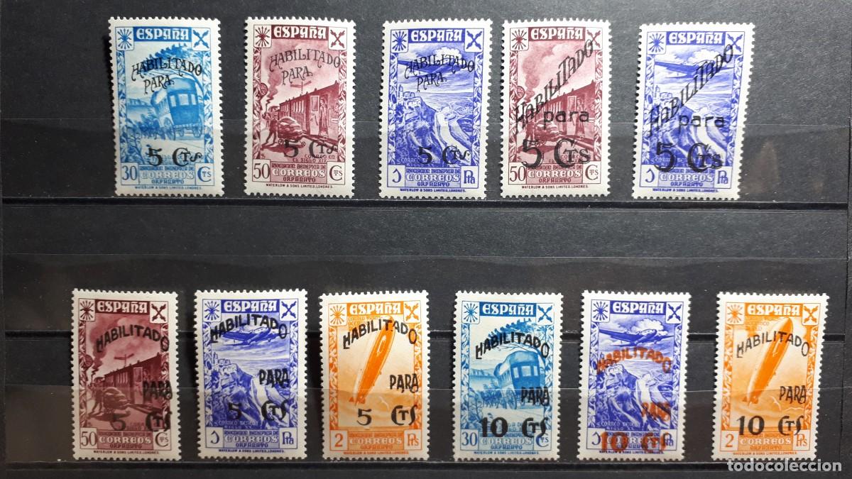 Sellos: ESPA&Ntilde;A. A&Ntilde;O 1940. *. EDIFIL BENEFICENCIA 36/8, 42/3, 46/51