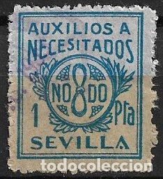 Sellos: SELLOS LOCALES, Guerra Civil, SEVILLA, Sevilla, FESOFI n&ordm; 30b (o)