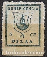 Sellos: SELLOS LOCALES, Guerra Civil, SEVILLA, Pilas, FESOFI n&ordm; 8 *