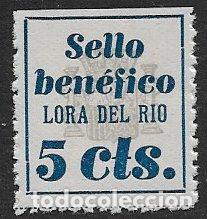 Sellos: SELLOS LOCALES, Guerra Civil, SEVILLA, Lora del Rio, FESOFI n&ordm; 1 * *