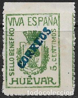 Sellos: SELLOS LOCALES, Guerra Civil, SEVILLA, Huevar, FESOFI n&ordm; 8 *