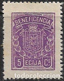 Sellos: SELLOS LOCALES, Guerra Civil, SEVILLA, &Eacute;cija, FESOFI n&ordm; 1 * *