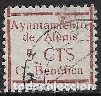 Sellos: SELLOS LOCALES, Guerra Civil, SEVILLA, Alanis, FESOFI n&ordm; 4 (o)