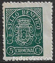 Sellos: SELLOS LOCALES, Guerra Civil, SEVILLA, Carmona, FESOFI n&ordm; 2 * *