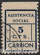 Sellos: SELLOS LOCALES, Guerra Civil, SEVILLA, Carri&oacute;n, FESOFI n&ordm; 8 (o)