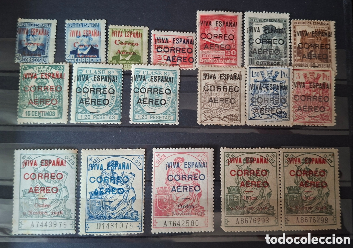 Sellos: Emisiones locales Burgos Sellos Viva Espa&ntilde;a aereos Nuevos**