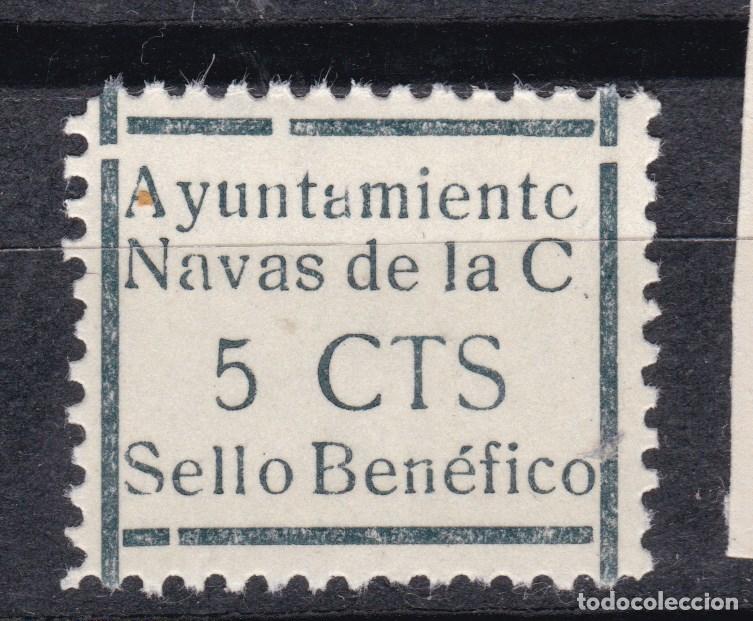 Sellos: CLR13- Guerra Civil . Locales Ben&eacute;ficos .NAVAS DE LA CONCEPCION Sevilla ** Sin fijasellos