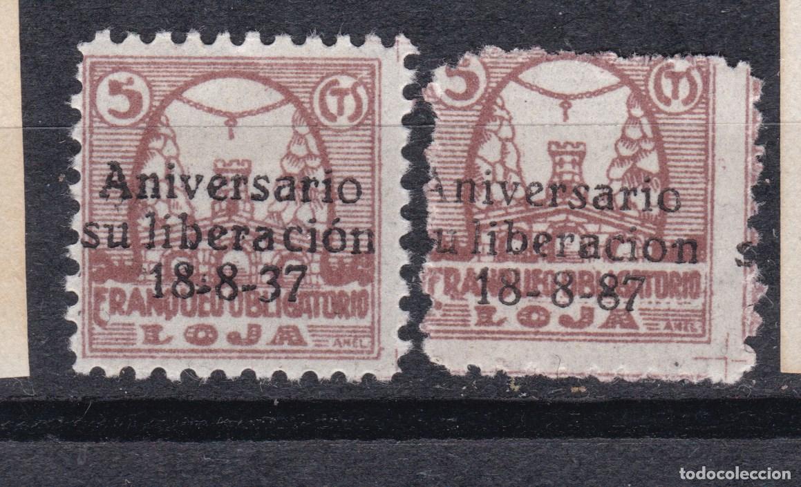 Sellos: CLR11- Guerra Civil . Locales Ben&eacute;ficos .LOJA Granada */** Variedad 87