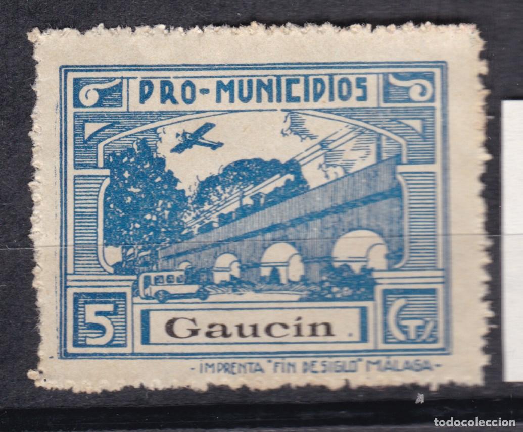 Sellos: CLR9- Guerra Civil . Locales Ben&eacute;ficos .Pro Municipios GAUCIN M&aacute;laga (*)