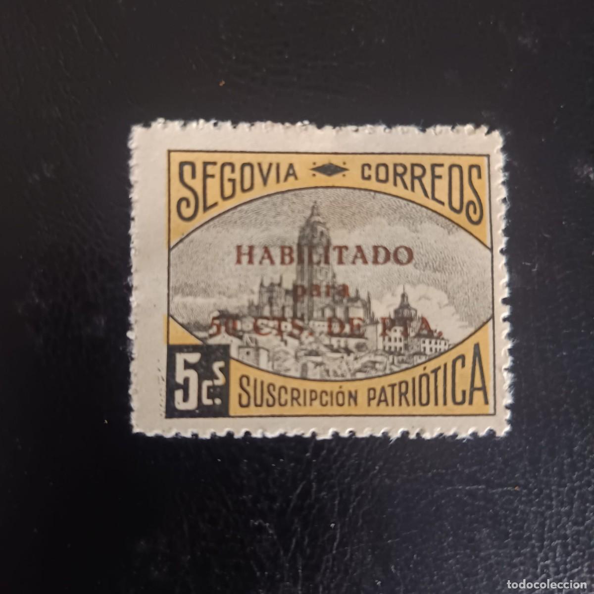 Sellos: Guerra Civil SEGOVIA Suscripci&oacute;n Patri&oacute;tica
