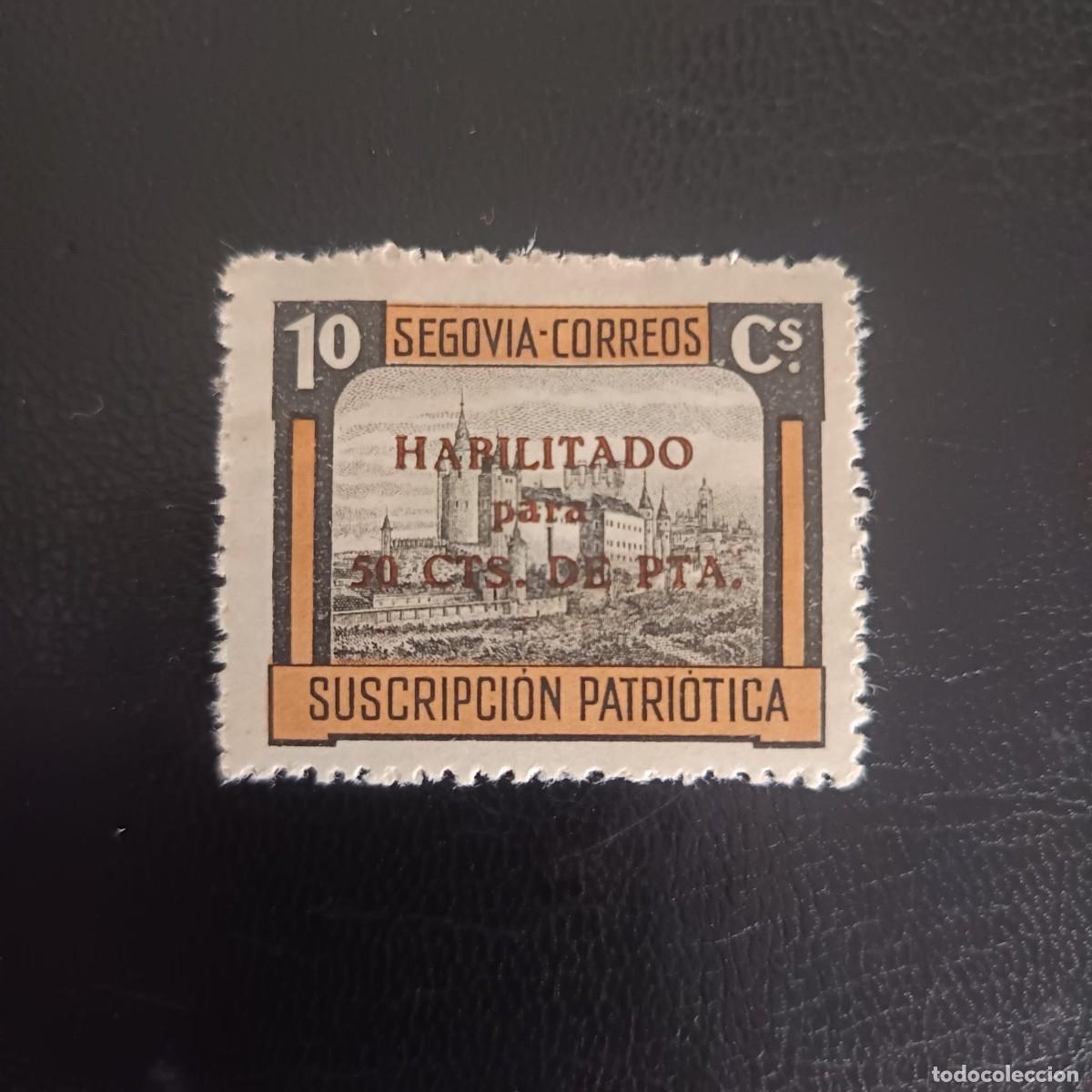 Sellos: Guerra Civil SEGOVIA Suscripci&oacute;n Patri&oacute;tica