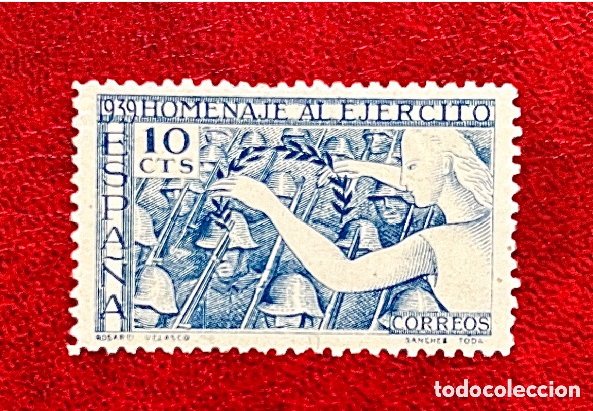 Sellos: Curioso Sello Victoria Bando Nacional Guerra Civil