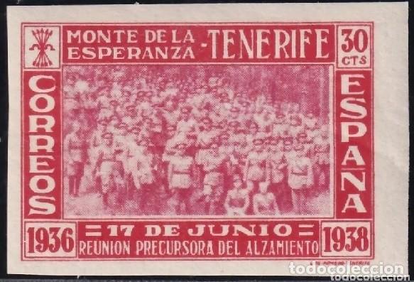 Sellos: ESPA&Ntilde;A 1938 CANARIAS EDIFIL 53SD, SIN DENTAR NUEVO**