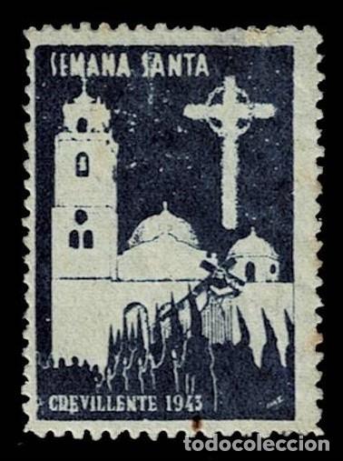 Sellos: 0017 Guerra Civil CREVILLENTE Espa&ntilde;a. 1943. Usado VER.