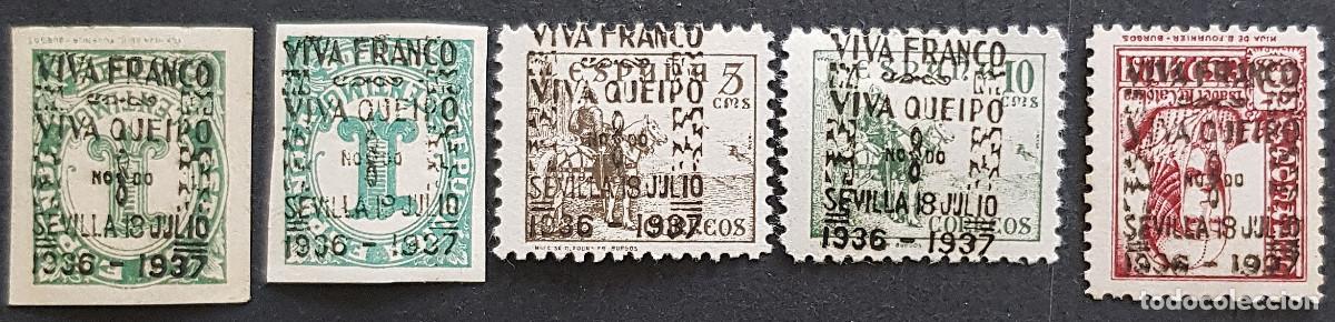 Sellos: Espa&ntilde;a a&ntilde;o 1937 emisiones locales SEVILLA